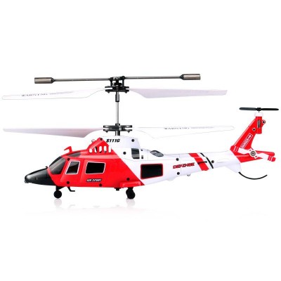 Syma S111g Rc Attack Marines Helicopter 3.5ch Led Light Easy Control Aircraft With Gyro Shatterproof Children Toys