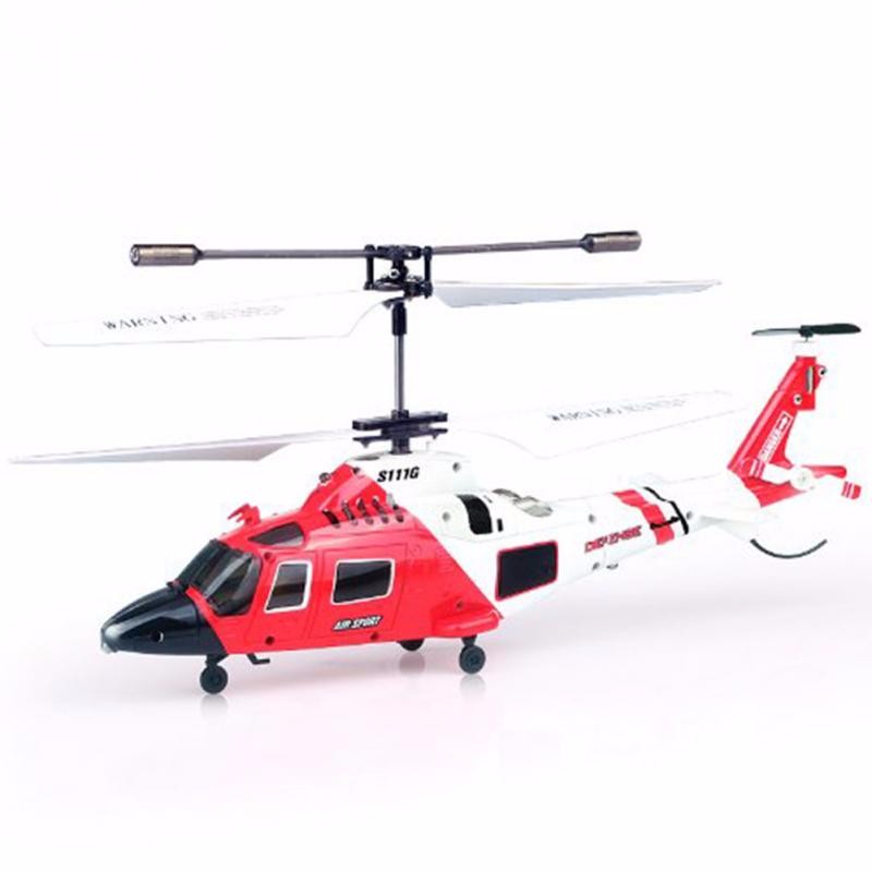 Hot Syma S111g Mini Rc Helicopter Attack Marines 3.5ch Led Light Radio Control Aircraft With Gyro Shatterproof Children Toys